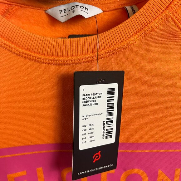 NWT Peloton Block Classic Crewneck Sweatshirt - Small - Picture 3 of 8
